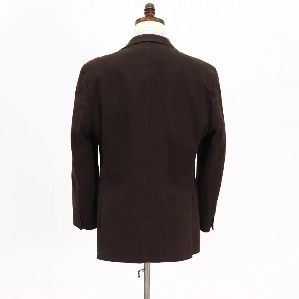 Pronto Uomo 44R Brown Solid 2-Button Sport Coat Blazer Jacket V020
